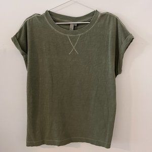 AND/OR - Dolman Olive Slub Tee